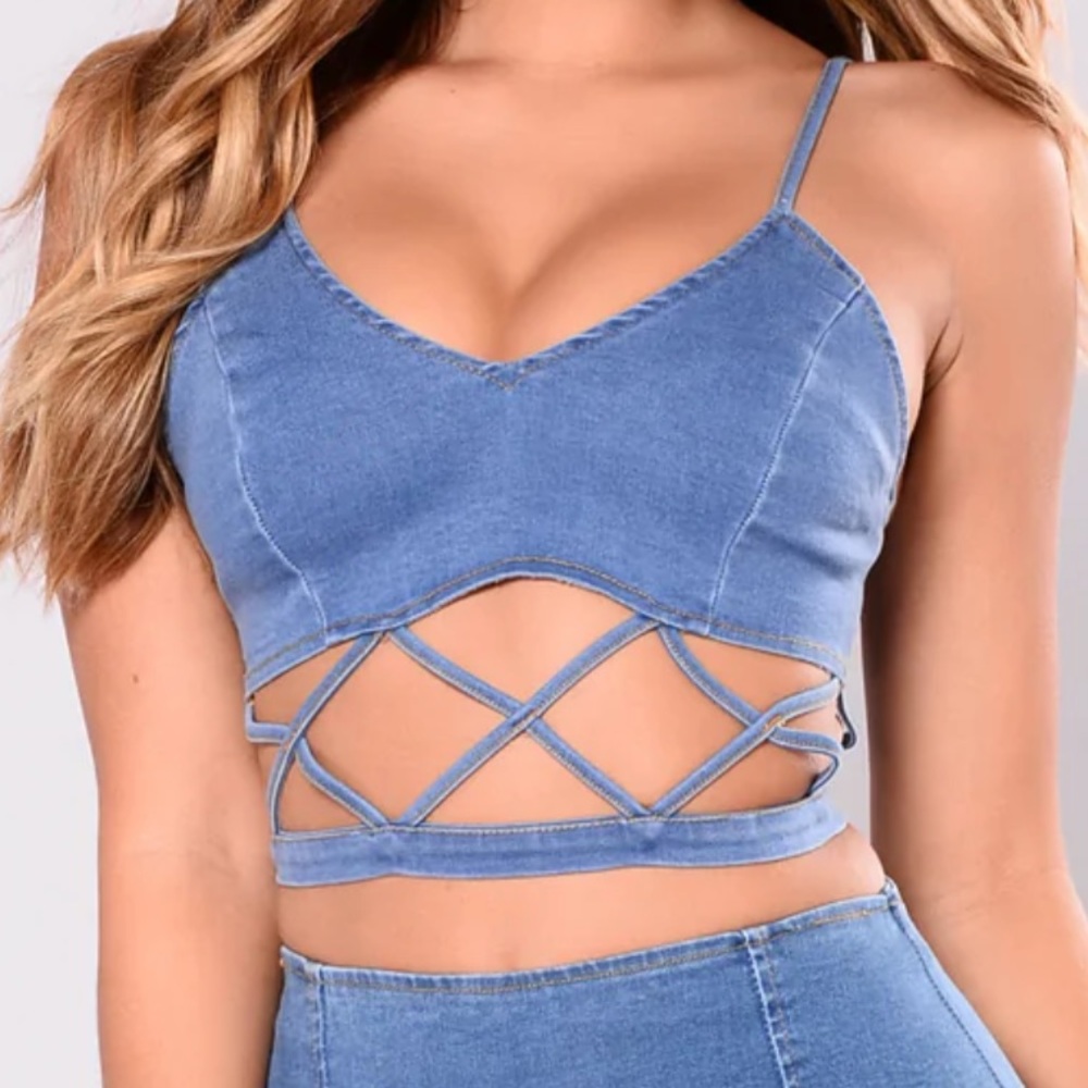 Denim top